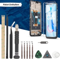 RongZy LCD Kijelző Realme C20/C11/C21 2021 RMX3231 Telefonokhoz - Érintőképernyős Digitalizáló Csereképernyő Kerettel, Szerszámokkal (Fekete 7