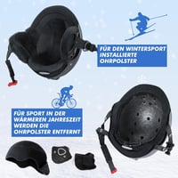 Sí- és snowboard sisak felnőtteknek, állítható L-es méret, ABS védelem, szellőzőrendszer 8