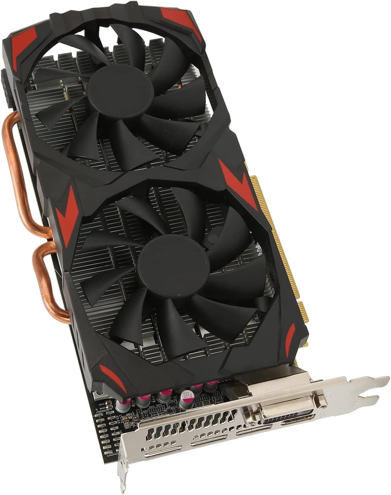 AMD RX 580 8GB GDDR5 Gamer Videokártya, 2 Ventilátoros, 8K Támogatással