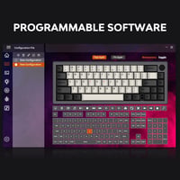 EPOMAKER EK68 65% Mechanikus Gamer Billentyűzet, Hot-Swap, Hármas Csatlakozás, 3000 mAh Akkumulátor, RGB Háttérvilágítás, PBT Keycaps, Feket 7
