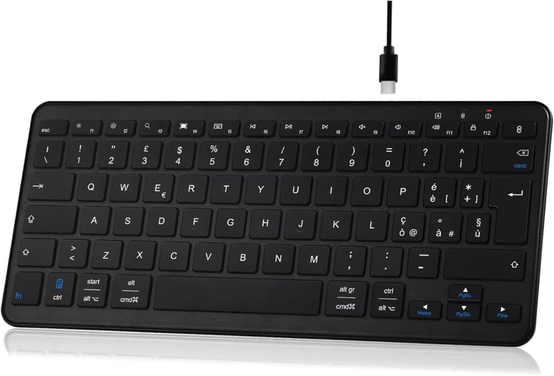 Qulose Wireless Bluetooth Billentyűzet 12 Hüvelykes Eszközökhöz - silver