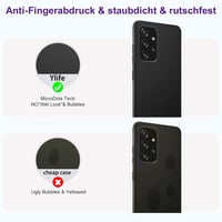 Samsung Galaxy A72 Fekete Cseppálló Szilikon Védőtok - Ultravékony TPU 4