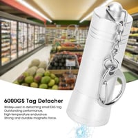 Dioche 6000GS Erős Mágneses Áruvédelmi Címke Eltávolító - Lopásgátló Zár Nyitó Eszköz Üzleteknek, Szupermarketeknek - Hordozható Alumínium K 2