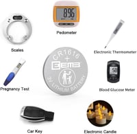 EEMB CR1616 3V lítium gombelem 10 db - óra, távirányító, számológép 9