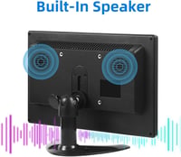 Prechen 10,1" Hordozható HD Monitor HDMI/VGA/AV/BNC - Beépített Hangszóróval 6