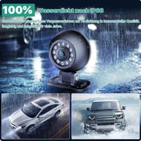 GreenAuto AHD 1080P Vízálló Éjjellátó Tolatókamera Lakóautókhoz és Teherautókhoz 5