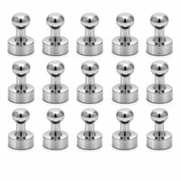 AiQInu Neodymové magnety, silné, 12x16 mm, strieborné, sada 20 ks, na magnetickú tabuľu a chladničku 2