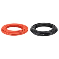 Sourcing Map 6mm² Napelem Kábel Szett, 2x16m, 1500V, Fekete-Piros 1