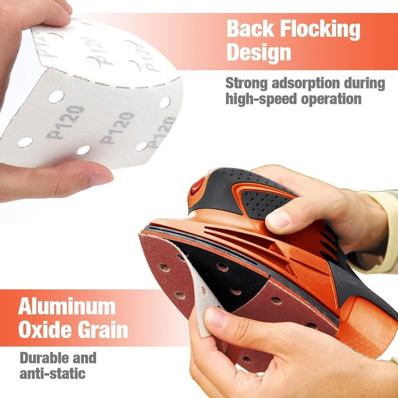 Black & Decker Egércsiszoló Papír 100db-os Szett, 40-180 Finomságú