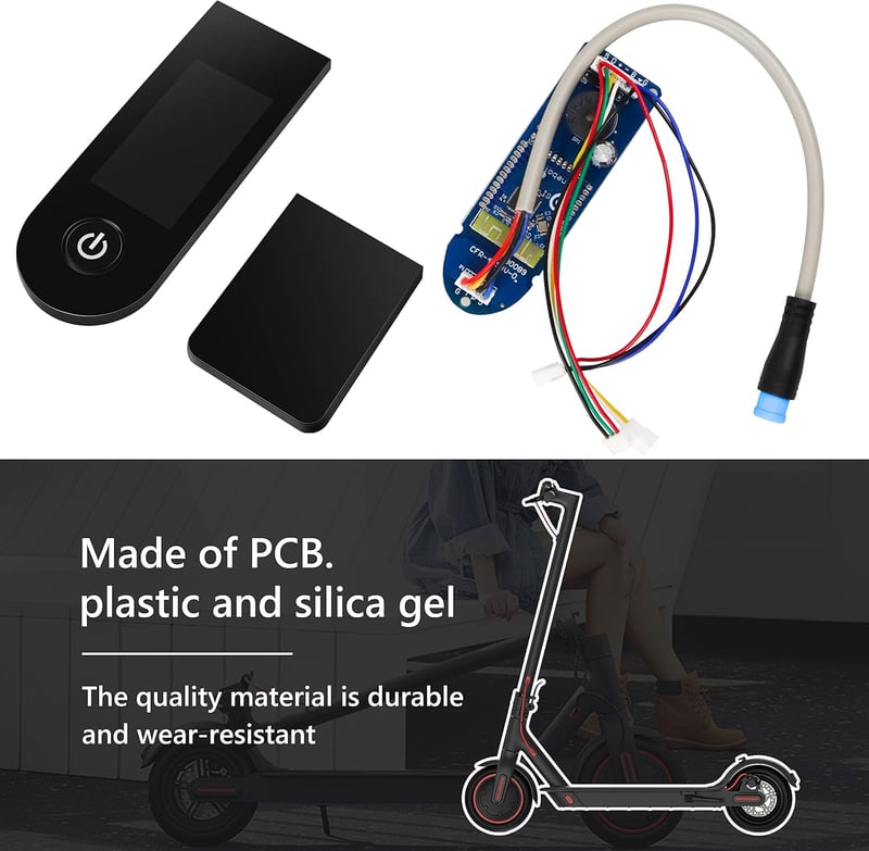 Yungeln Bluetooth V2.0 Roller Műszerfal 3 Csatlakozókábellel - Univerzális Verzió Xiaomi M365Pro Pro2 Elektromos Rollerhez - Vízálló Fém Ker
