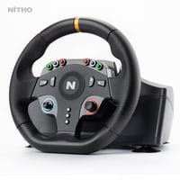 NITHO Drive Pro ONE V24 Gamer Versenykormány Pedálokkal, 270 Fokos Forgatás, PS4, PC, Xbox, Switch Kompatibilis, Vibrációs Funkcióval, Arcad 3