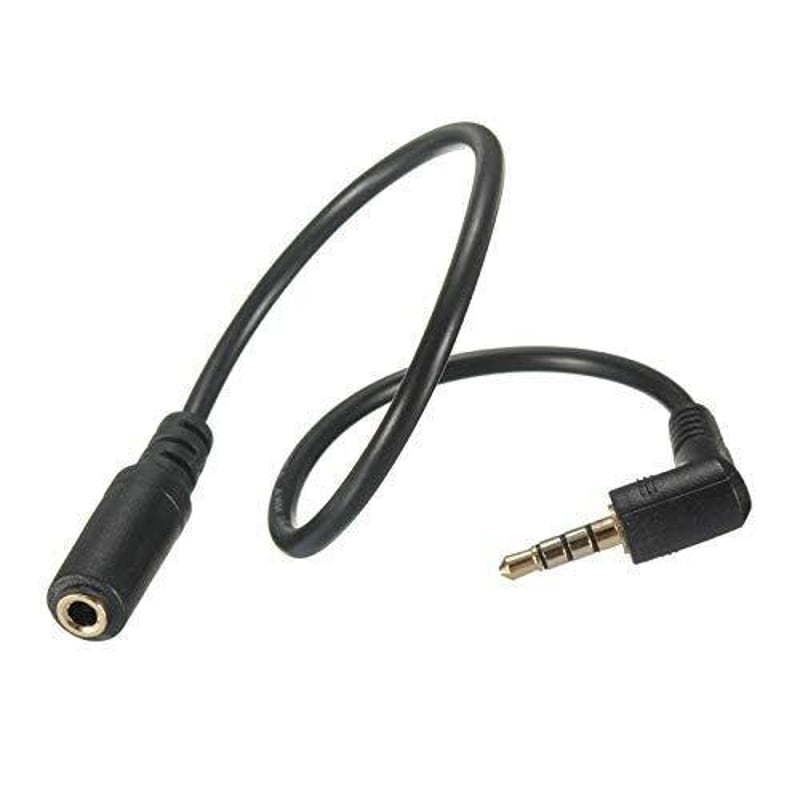 Aux 90 fokos derékszögű 3,5 mm-es hosszabbító kábel szett, 2 db