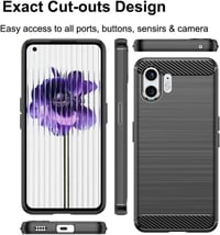 Nothing Phone 2 Fekete Ütésálló Ultravékony Védőtok 4