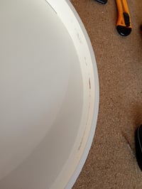 Măsuță de cafea rotundă Arti Casa Ø40 cm cu blat din lemn alb, măsuță de cafea în stil scandinav 3 — suprafață uzată (stare: vezi poza a 2-a) 2