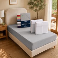 Fresh Dream set posteljine: gumirana plahta 90x200 + 2x vodootporna navlaka za madrac 1