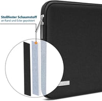 MacBook Air M2/M3 13,6" és Surface Pro 13" Fekete TECOOL Védőtok 4
