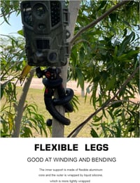 GorillaPod jellegű flexibilis állvány okostelefonhoz és kamerához, 360°-os fejjel 4