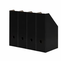 LANDRÉ Stolni držač dokumenata A4 crni karton 10,5 cm širine set – Djelomična zaliha, izložbeni primjerak — set od 4 komada 2