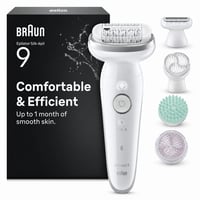 Epilator Braun Silk-épil 9 SkinSpa 9-381 pentru femei, set all-in-one, rezistent la apă, aparat de ras — fără cablu de încărcare și fără capete (stare: vezi a 2-a fotografie) 1