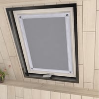 Eurohome 100 % zatemňovacia roleta na strešné okná bez vŕtania, s prísavkami, pre Velux M06/306 — sivej farby, nie bielej (stav: pozri 2. obrázok) 1