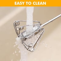 Kssvzz Félautomata Habverő 26 cm - Rozsdamentes Acél Konyhai Kézi Mixer Tojásszétválasztóval, Elektromosság Nélküli Sütés-Főzés Segéd, Mosog 6