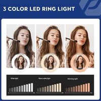 TikTok Ring Light 10" LED Gyűrűs Lámpa Állvánnyal és Távirányítóval 2