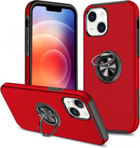Apple iPhone 14 Piros Mágneses Gyűrűs Szilikon Védőtok 1