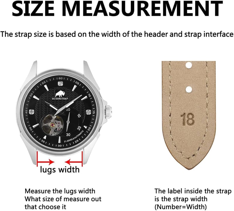 Bisonstrap Elegáns Bőr Óraszíj Gyorskioldással - Férfi és Női Órákhoz - 12-20 mm Méretben Kompatibilis Órafülekkel

AI: Bisonstrap Elegáns B