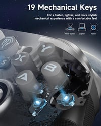 EasySMX X10 vezeték nélküli PC kontroller, Hall szenzoros ravaszokkal, mechanikus gombokkal - PC/Switch/Steam kompatibilis 4