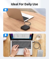 SUNGUY USB 3.0 Szürke Kábel Nyomtatókhoz, 5 Gbit/s Sebesség - Újracsomagolt 5