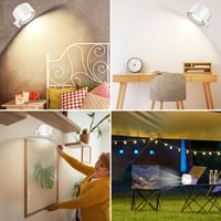 BELLALICHT LED Fali Lámpa - Vezeték Nélküli, Elemes, Érintésvezérelt, Távirányítós, 360° Forgatható Mágneses Tartó, 3 Színmód, 3 Fényerőszin 7