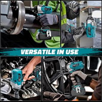 Ecarke 1360 Nm Akkumulátoros Ütvecsavarozó, Makita 18V Kompatibilis, Kefe Nélküli 1/2" Kerékanya Lazító LED Világítással, Állványszereléshez 7