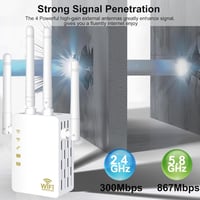 TP-Link AC1200 Dual Band WiFi Jelerősítő 4 Antennával, WPS és LAN Portokkal 3