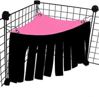 Rózsaszín Háromszög Függőágy Kisállatoknak - Tengerimalac, Csincsilla, Hörcsög 1