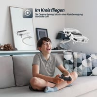 DEERC D11 Mini Drón Gyerekeknek, 2 Akkumulátorral, Dobással Indítható, Propellervédelemmel, 3D Flip, Magasságtartás, 3 Sebességfokozat, RC Q 6