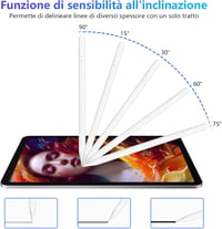 Apple iPad ceruza 2018-2022 modellekhez - KBCASE dönthető érintőceruza tenyérfelismerés-védelemmel 5