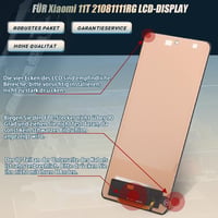 RongZy Xiaomi 11T LCD Kijelző Csere - Érintőképernyős Digitalizáló Fekete Színben, Szerszámokkal, 21081111RG Modellhez

AI: I've created a H 3