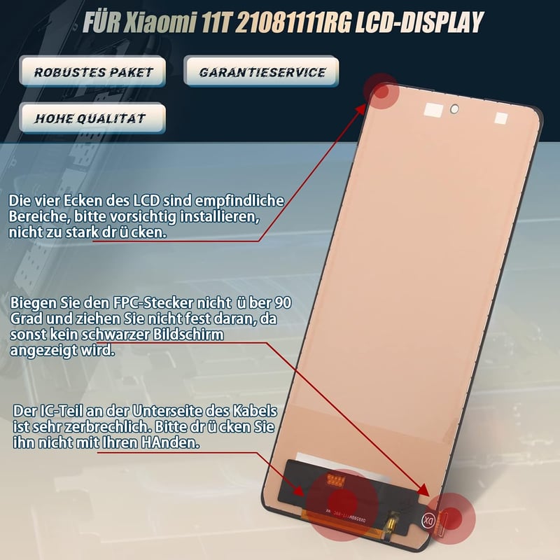 RongZy Xiaomi 11T LCD Kijelző Csere - Érintőképernyős Digitalizáló Fekete Színben, Szerszámokkal, 21081111RG Modellhez

AI: I've created a H