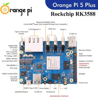 GeeekPi Orange Pi 5 Plus 16GB - RK3588 8-Magos Egykártyás Számítógép eMMC Foglalattal, Fém Házzal, Ventilátorral és Hivatalos 5V 4A Tápegysé 2