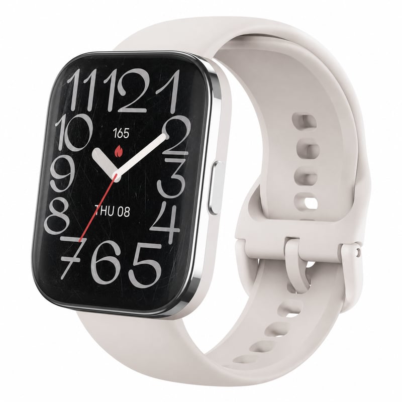Amazfit Bip 5 Unity Okosóra 46 mm, 11 napos akkumulátor, 120+ sportmód, Bluetooth hívás — karcos kijelző (állapot: lásd a 2. képet)