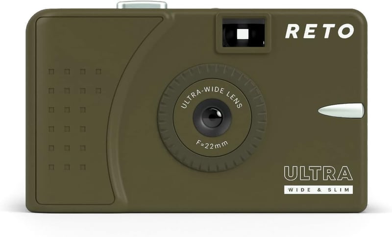 RETO olívazöld újrahasználható széles látószögű 35mm-es analóg fényképezőgép