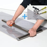 youkzuan Profi Csempevágó Készlet 120 cm-es Vágási Kapacitással - Kézi Csempevágó Erős Fogóval, 3 Vágópengével és 3 Vágókoronggal 1