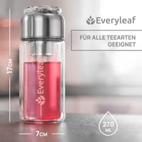 Prémium üveg teapalack beépített szűrővel, 270 ml 7