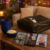 Filmski paket za opuštanje: 3x DVD + el. deka + 12x zdjelice + 21m LED lampice 1