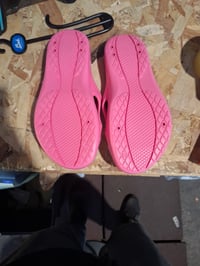 Sandale de baie unisex pentru copii Arena Hydrosoft II Junior, cu talpă ergonomică antiderapantă, rezistente la clor, roz, mărimea 36 6
