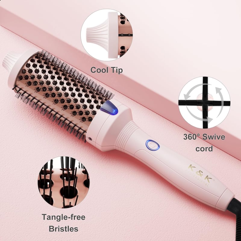 K&K Keratin Védő Ionos Hőkefe 45mm - 2in1 Hajegyenesítő és Göndörítő