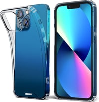 iPhone 13 Ütésálló Tok - Moozy Xframe Átlátszó Szélű, Kettős Színű TPU Kerettel 1