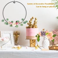Fém karika szett - 12 db, 25-30 cm, fekete, dekorációhoz, esküvői koszorúhoz, álomfogóhoz 6
