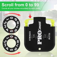 Golf Pontszámláló HH-GOLF - Hordozható Digitális Ütés- és Puttszámláló 3
