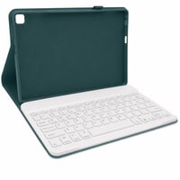 Univerzálne puzdro na tablet s Bluetooth klávesnicou pre Tab M10 Gen 3 10,1", magnetická odnímateľná klávesnica, biela, cestovné puzdro z PU kože, tmavozelená 1